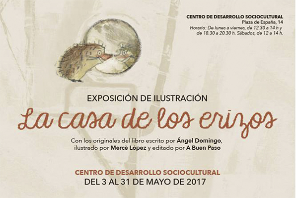El CDS acoge la exposición «La casa de los erizos», con las ilustraciones originales del libro homónimo